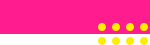 Trait rose avec ronds jaunes