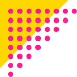 Décor triangle avec point rose